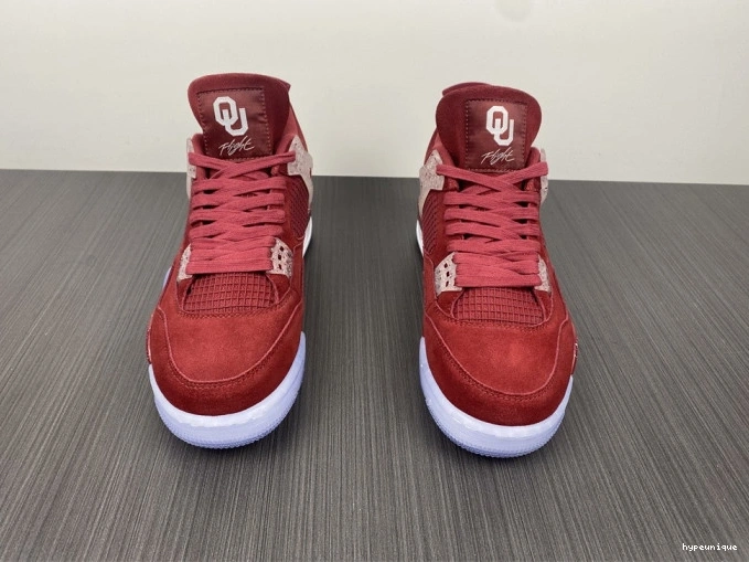 HYPE Sooners Jordan AJ4-904282 Retro 4 PE Oklahoma 0703